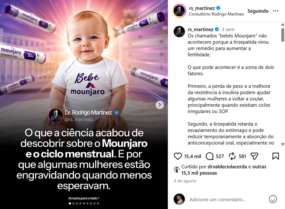 Publicação de @rs_martinez com 15,4 mil curtidas